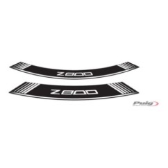 PUIG STICKERS FOR WHEELS KAWASAKI Z800 WHITE - The set consists of 8 adhesive strips - COD. 6561B