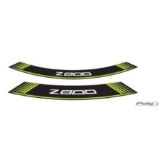 PUIG STICKERS FOR WHEELS KAWASAKI Z800 GREEN - The set consists of 8 adhesive strips - COD. 6561V