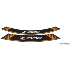 AUTOCOLLANTS DE ROUES PUIG KAWASAKI Z1000 ORANGE - L'ensemble AVEC est composE de 8 bandes adhEsives - COD. 7590T