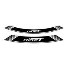 PUIG STICKERS FOR RIMS BMW R NINE T WHITE - The set consists of 8 adhesive strips - COD. 9133B