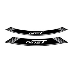 PUIG STICKERS FOR RIMS BMW R NINE T SILVER - The set consists of 8 adhesive strips - COD. 9133P