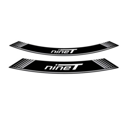 PUIG STICKERS FOR RIMS BMW R NINE T SILVER - The set consists of 8 adhesive strips - COD. 9133P