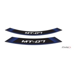 AUTOCOLLANTS POUR JANTES PUIG YAMAHA MT-07 BLEU - L'ensemble AVEC est composE de 8 bandes adhEsives - COD. 9136A