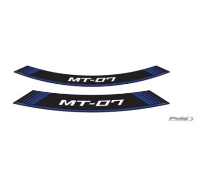 PUIG ADHESIVOS LLANTAS YAMAHA MT-07 AZUL - El set se compone de 8 tiras adhesivas - COD. 9136A