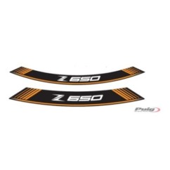 PUIG ADHESIVOS LLANTAS KAWASAKI Z650 NARANJA - El set se compone de 8 tiras adhesivas - COD. 9290T