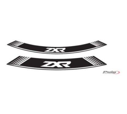 PUIG ADHESIVOS RUEDAS KAWASAKI ZXR BLANCO - El set se compone de 8 tiras adhesivas - COD. 9292B