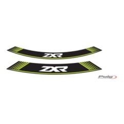 AUTOCOLLANTS DE ROUES PUIG KAWASAKI ZXR VERT - L'ensemble AVEC est composE de 8 bandes adhEsives - COD. 9292V