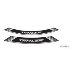 PUIG WHITE RIMS STICKERS YAMAHA TRACER - DAS SET BESTEHT AUS 8 KLEBESTREIFEN - COD. 9293B