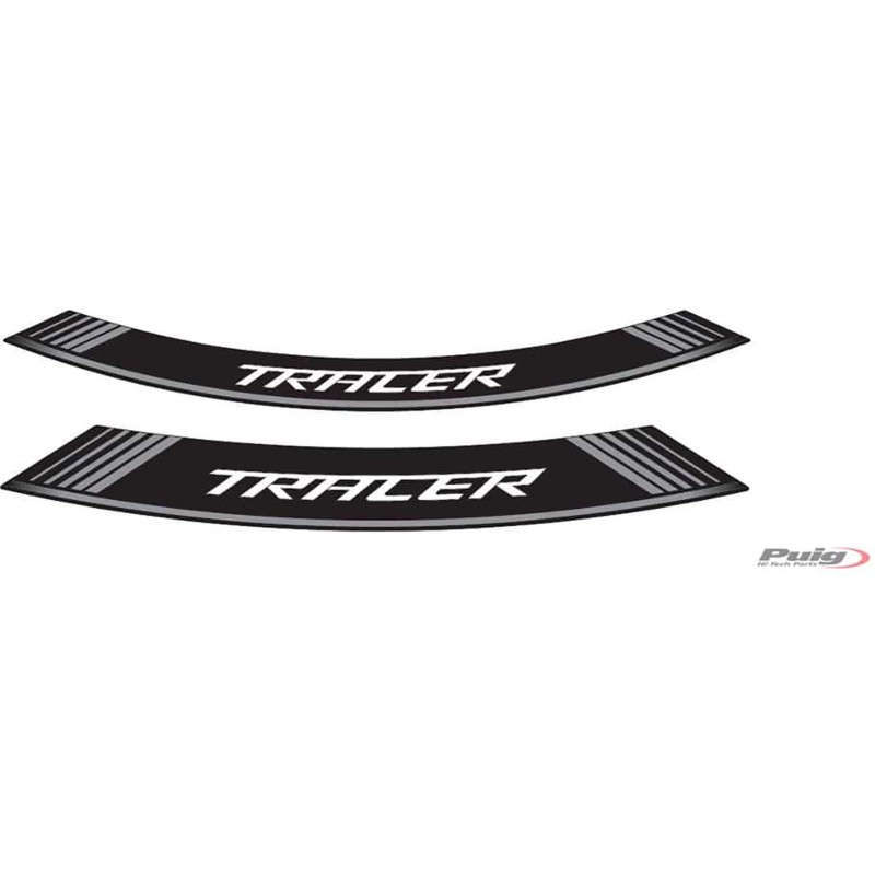 PUIG STICKERS FOR RIMS YAMAHA TRACER SILVER - The set consists of 8 adhesive strips - COD. 9293P