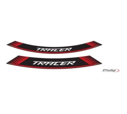 PUIG STICKERS FOR RIMS YAMAHA TRACER RED - The set consists of 8 adhesive strips - COD. 9293R