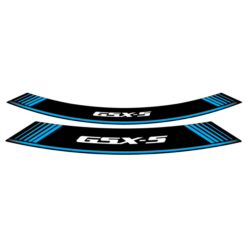 PUIG STICKERS FOR RIMS SUZUKI GSX-S BLUE - The set consists of 8 adhesive strips - COD. 9442A