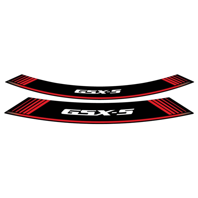 PUIG STICKERS FOR RIMS SUZUKI GSX-S RED - The set consists of 8 adhesive strips - COD. 9442R