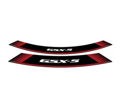 PUIG ADHESIVOS LLANTAS SUZUKI GSX-S ROJO - El set se compone de 8 tiras adhesivas - COD. 9442R