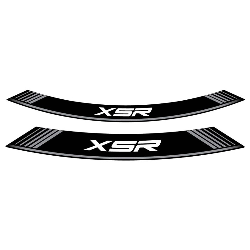 PUIG STICKERS FOR RIMS YAMAHA XSR SILVER - The set consists of 8 adhesive strips - COD. 9985P