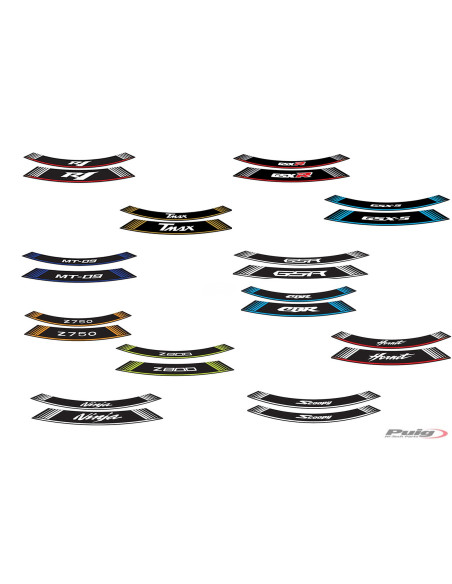 puig rim stickers logo for suzuki gsx r 600 2011 2016