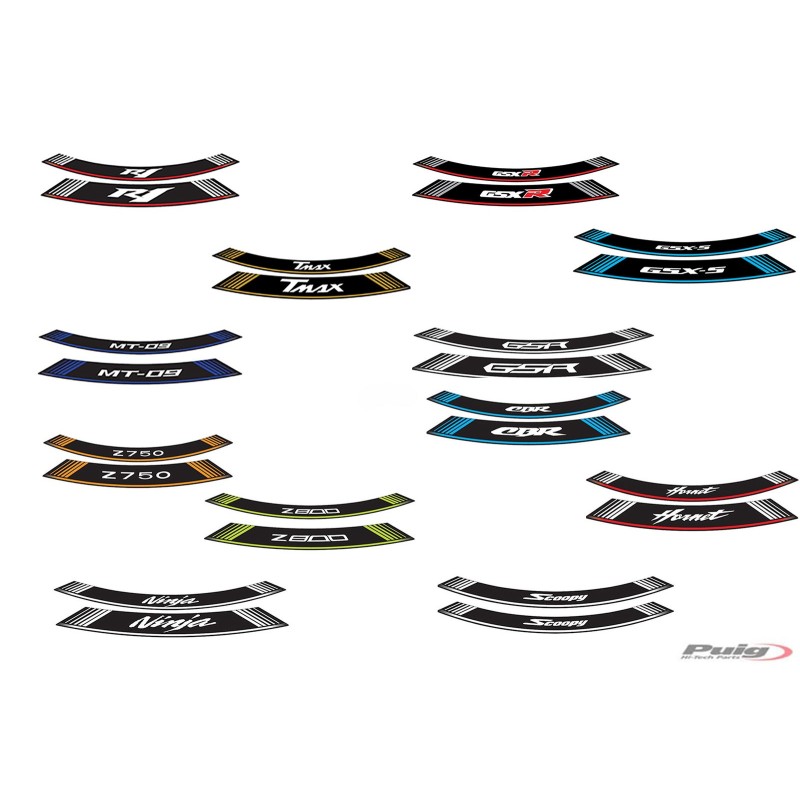 PUIG AUTOCOLLANTS ROUES LOGO KAWASAKI NINJA 650 2020-2024