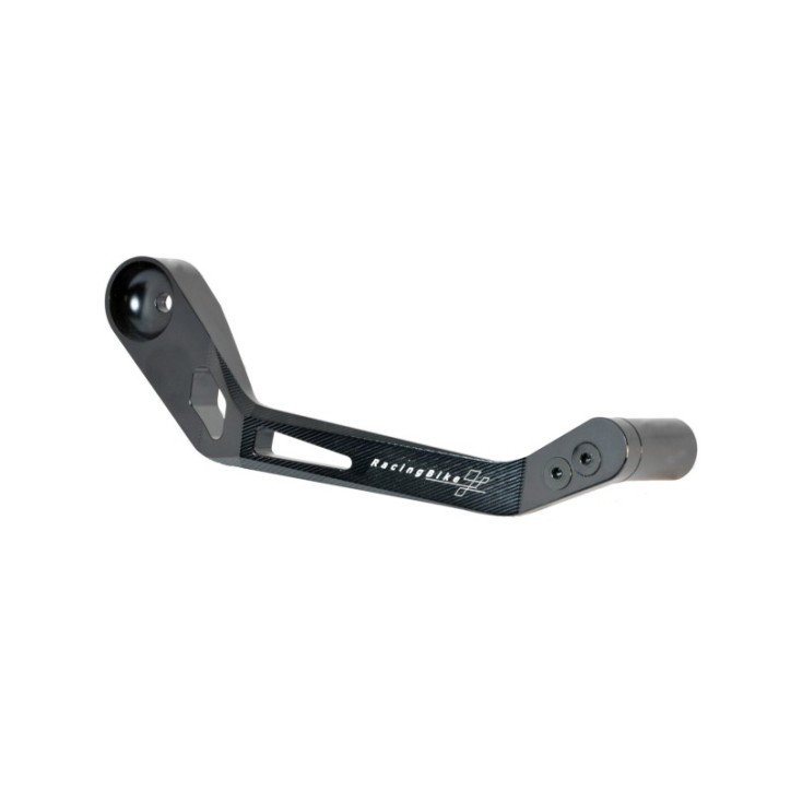 RACINGBIKE UNIVERSAL BLACK BRAKE LEVER PROTECTION - COD. PLB100N - Includes the adapter for racing handlebars. Material: