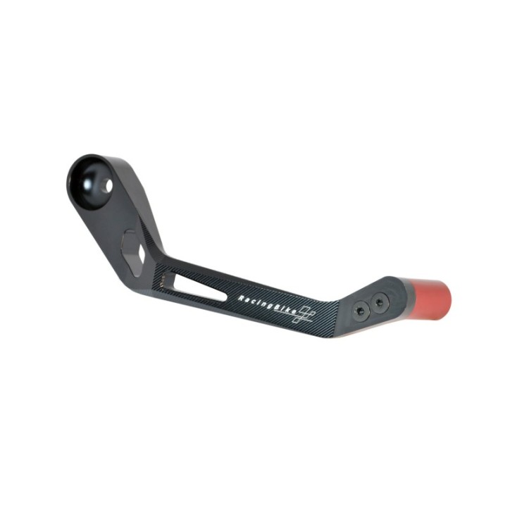 RACINGBIKE PROTEZIONE LEVA FRENO UNIVERSALE ROSSO - COD. PLB100R - Include l'adattatore per semimanubri racing. Materiale: