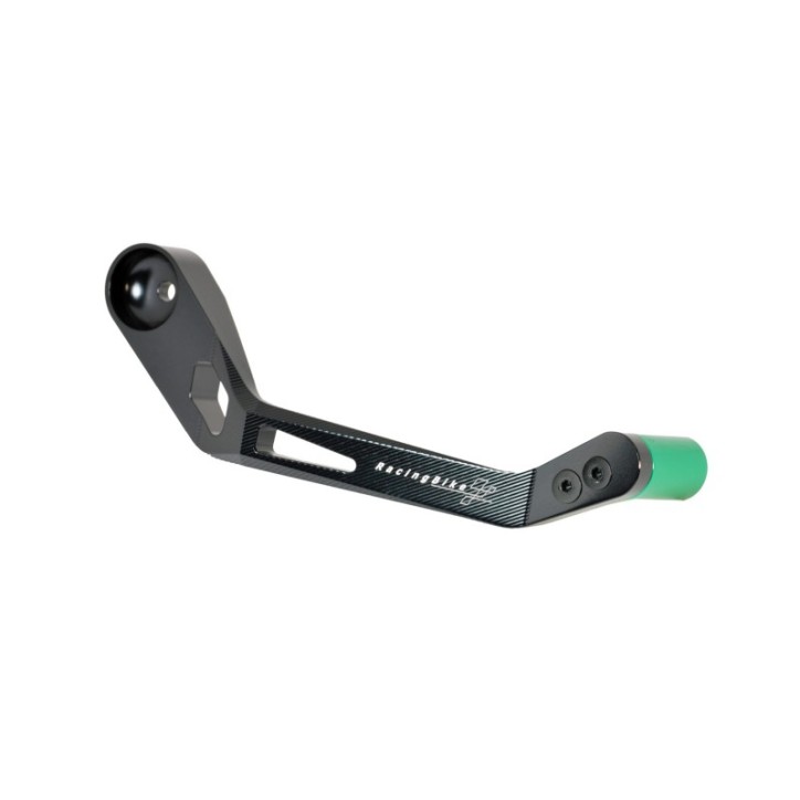 RACINGBIKE UNIVERSAL GREEN BRAKE LEVER PROTECTION - COD. PLB100V - Includes the adapter for racing handlebars. Material: