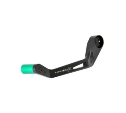 RACINGBIKE CLUTCH LEVER PROTECTION KAWASAKI GREEN - COD. PLC300V - Includes adapter. Material: 7075 ergal aluminium