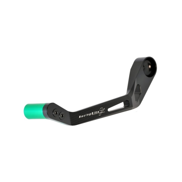 RACINGBIKE CLUTCH LEVER PROTECTION KAWASAKI GREEN - COD. PLC300V - Includes adapter. Material: 7075 ergal aluminium