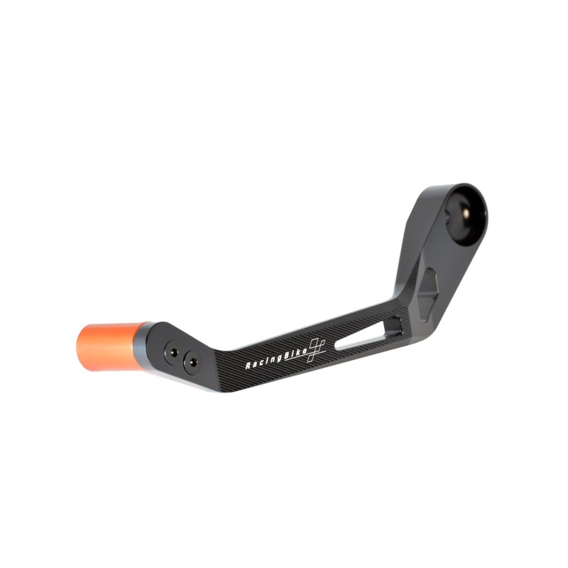 PROTECCION PALANCA EMBRAGUE UNIVERSAL NARANJA RACINGBIKE - COD. PLC100T - Incluye el adaptador para manillar de carreras.