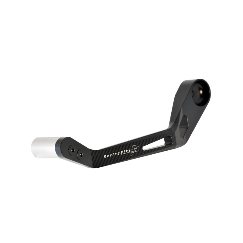 RACINGBIKE UNIVERSAL CLUTCH LEVER PROTECTION SILVER - COD. PLC100P - Includes the adapter for racing handlebars. Material: