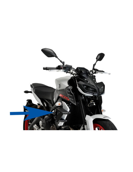 Aleron lateral Puig Downforce Naked Yamaha MT 09 17 20 negro
