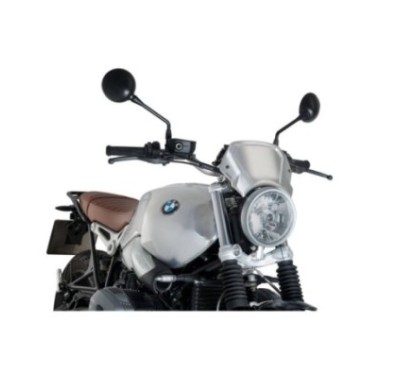 PUIG CARENATURA FRONTALE IN ALLUMINIO PER BMW R NINE T ANNO 14-22 COLORE SILVER