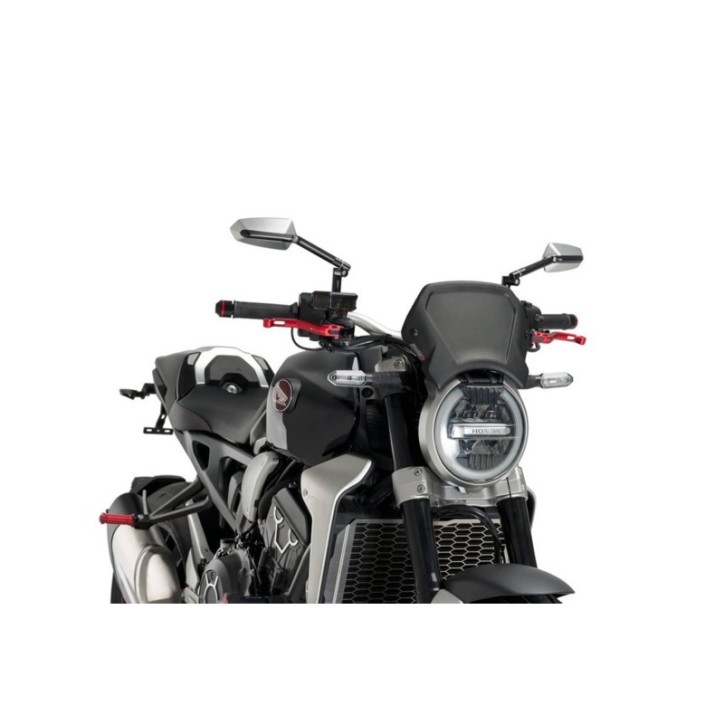 PUIG CARENATURA FRONTALE IN ALLUMINIO PER HONDA CB1000R NEO SPORTS CAFE 18-20 NERO