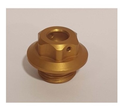 RACINGBIKE ENGINE OIL CAP GOLD COLOR - COD. T001O - Thread: M22x1.5. - OFFER