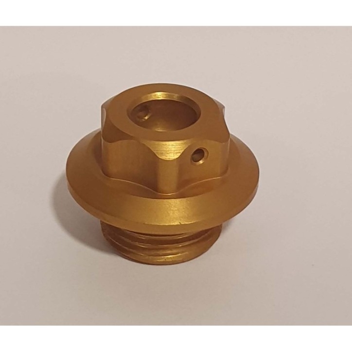 RACINGBIKE ENGINE OIL CAP GOLD COLOR - COD. T001O - Thread: M22x1.5. - OFFER