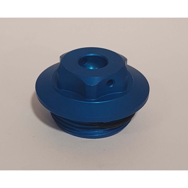 RACINGBIKE ENGINE OIL CAP FOR KAWASAKI COLOR BLUE - COD. T003A - M30x1.5 thread. - OFFER