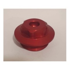 BOUCHON D'HUILE MOTEUR RACINGBIKE POUR KAWASAKI COULEUR ROUGE - COD. T003R - Filetage M30x1,5. - IL PROPOSE