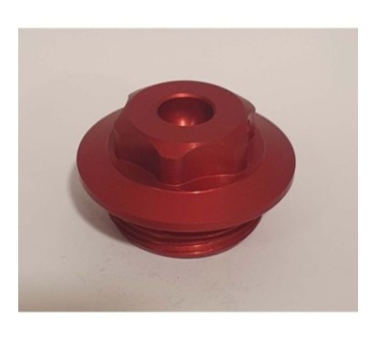 BOUCHON D'HUILE MOTEUR RACINGBIKE POUR KAWASAKI COULEUR ROUGE - COD. T003R - Filetage M30x1,5. - IL PROPOSE