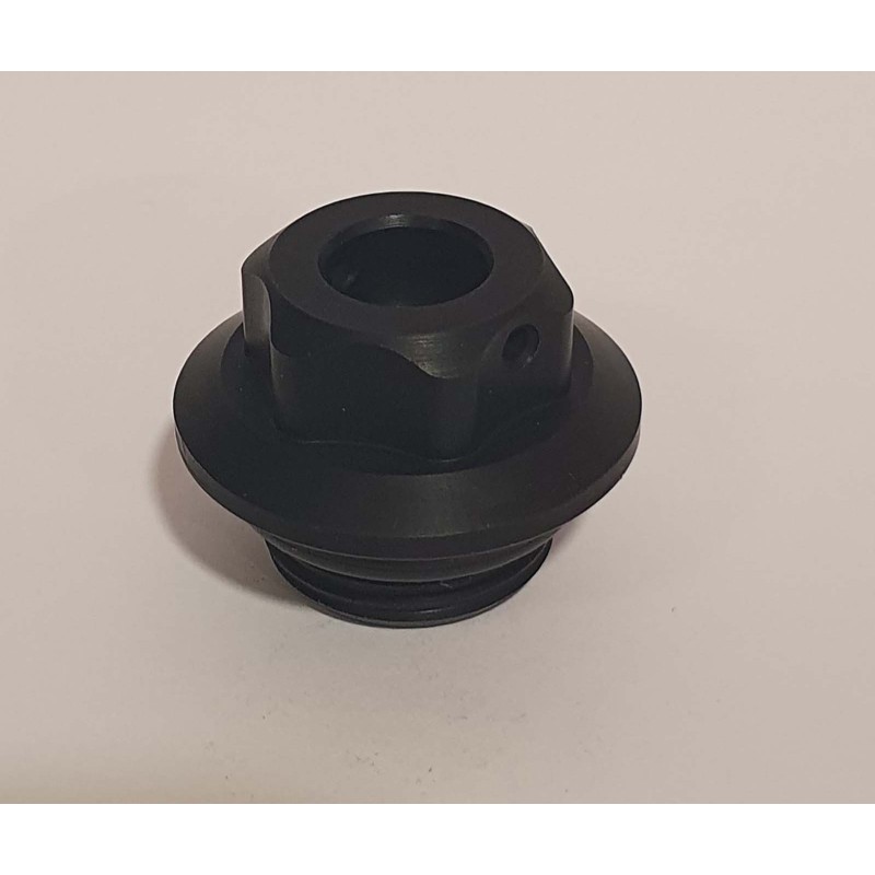 BOUCHON D'HUILE MOTEUR RACINGBIKE POUR APRILIA SUZUKI COULEUR NOIR - COD. T004N - Filetage : M20x1,5. - IL PROPOSE