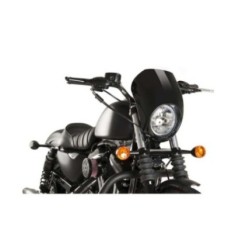 CUSTOM ACCES CUPOLINO SEMICARENATO FREE SPIRIT PER HARLEY DAVIDSON SPORTSTER 883 IRON ANNO 09-20 COLORE NERO