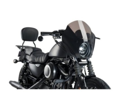 CUSTOM ACCES CUPOLINO SEMICARENATO SNAKE EYE HARLEY D. SPORTSTER FORTY-EIGHT 16-20 NERO