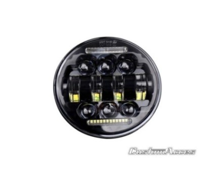 CUSTOM ACCES LED-SCHEINWERFER ALIEN HARLEY D. SPORTSTER 883 LOW 05-10 SCHWARZ