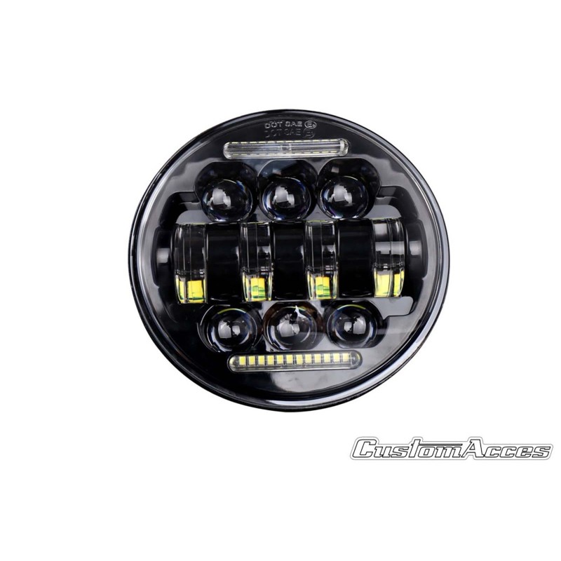 CUSTOM ACCES LED-SCHEINWERFER ALIEN HARLEY D. SPORTSTER SPORT 96-03 SCHWARZ