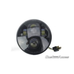 CUSTOM ACCES FARO A LED MODELLO OVNI HARLEY D. DYNA LOW RIDER FXDL 93-17 NERO