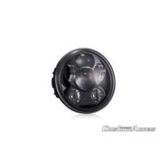 CUSTOM ACCES FARO A LED MODELLO OVNI II HARLEY D. DYNA LOW RIDER FXDL 93-17 NERO