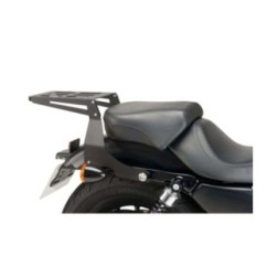 CUSTOM ACCES PIASTRA PORTAPACCHI FISSO PER HARLEY DAVIDSON SPORTSTER 1200 ROADSTER ANNO 04-08 COLORE NERO