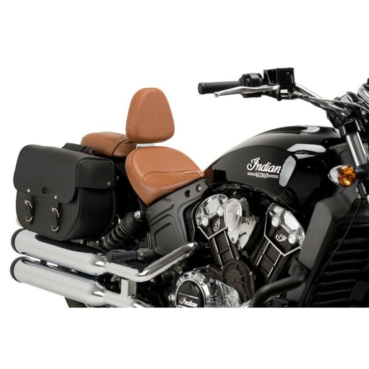 CUSTOM ACCES DOSSIER INDY POUR INDIAN SCOUT 15-24 MARRON