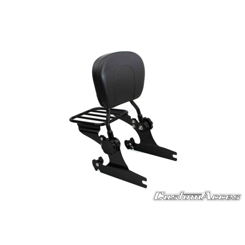 CUSTOM ACCES BACKREST LUXUS SOFTAIL HARLEY D. CVO SOFTAIL SPRINGER FXSTSSE 07-09 BLACK