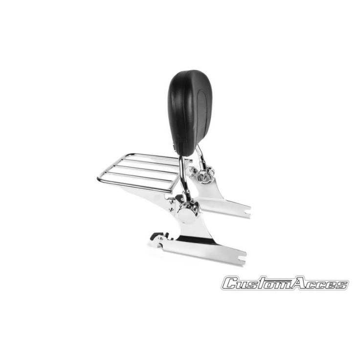 CUSTOM ACCES BACKREST LUXUS SOFTAIL FOR HARLEY D. SOFTAIL STANDARD FXST 03-15 STAINLESS STEEL