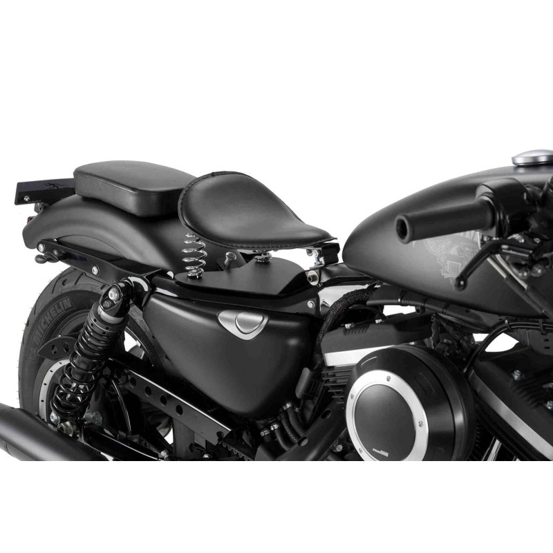 CUSTOM ACCES TACO BEIFAHRERSITZ HARLEY D. SPORTSTER 883 IRON 09-20 SCHWARZ