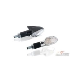 CUSTOM ACCES LED INDICATORS FLECHA MODEL - STAINLESS STEEL COLOR - COD. IF0001J - Material: plastic. Clear lenses. Sold in pairs