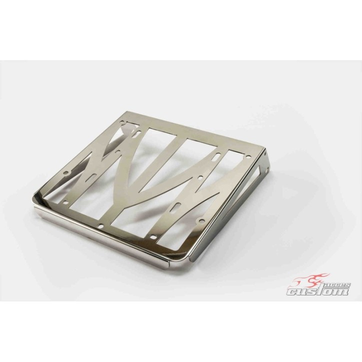 CUSTOM ACCES STAINLESS STEEL LUGGAGE RACK PLATE REMOVABLE SISSYBAR BACKREST