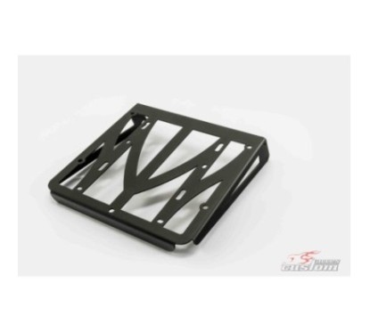 CUSTOM ACCES LUGGAGE RACK PLATE REMOVABLE SISSYBAR BACKREST BLACK